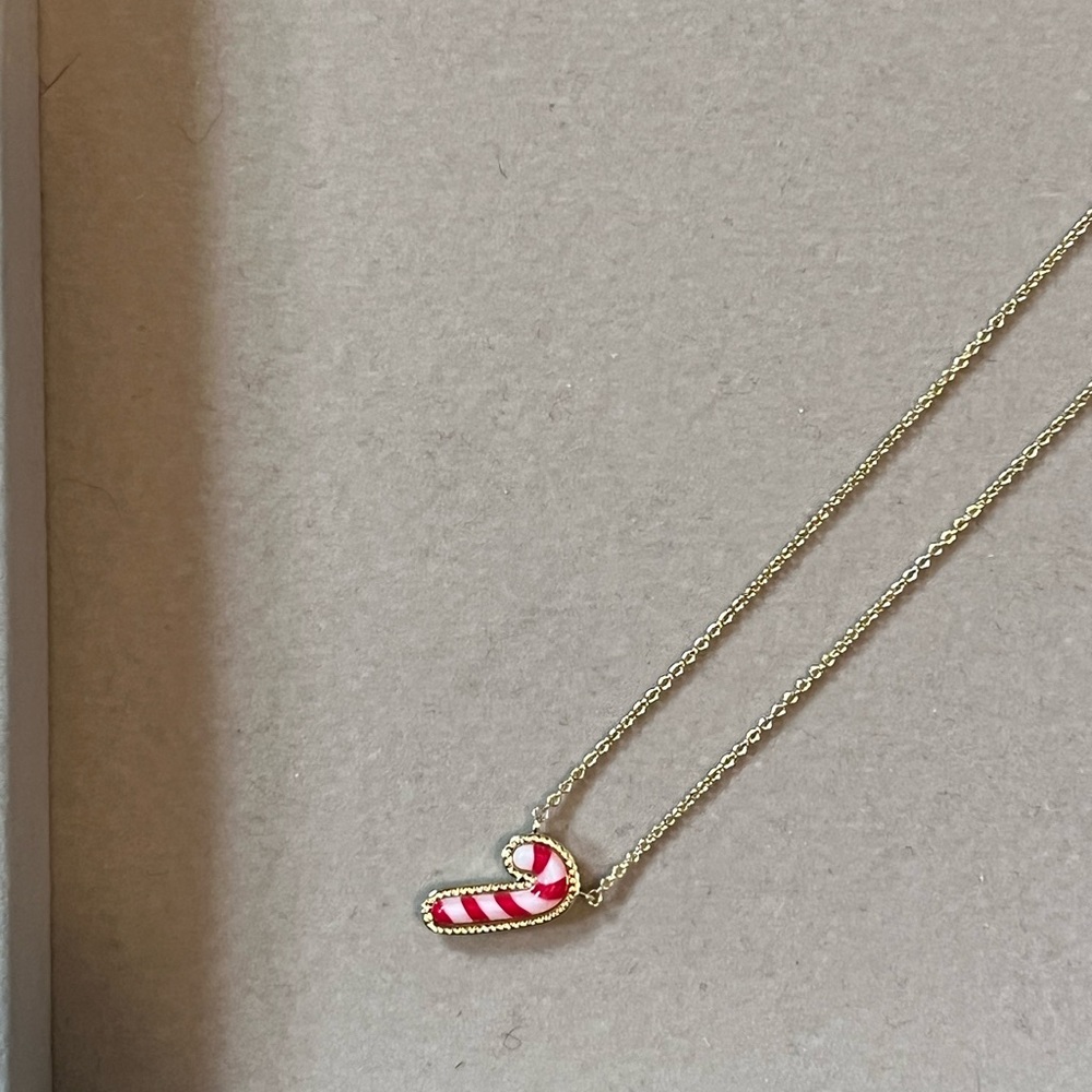 Kendra Scott Gold Candy Cane Pendant Necklace